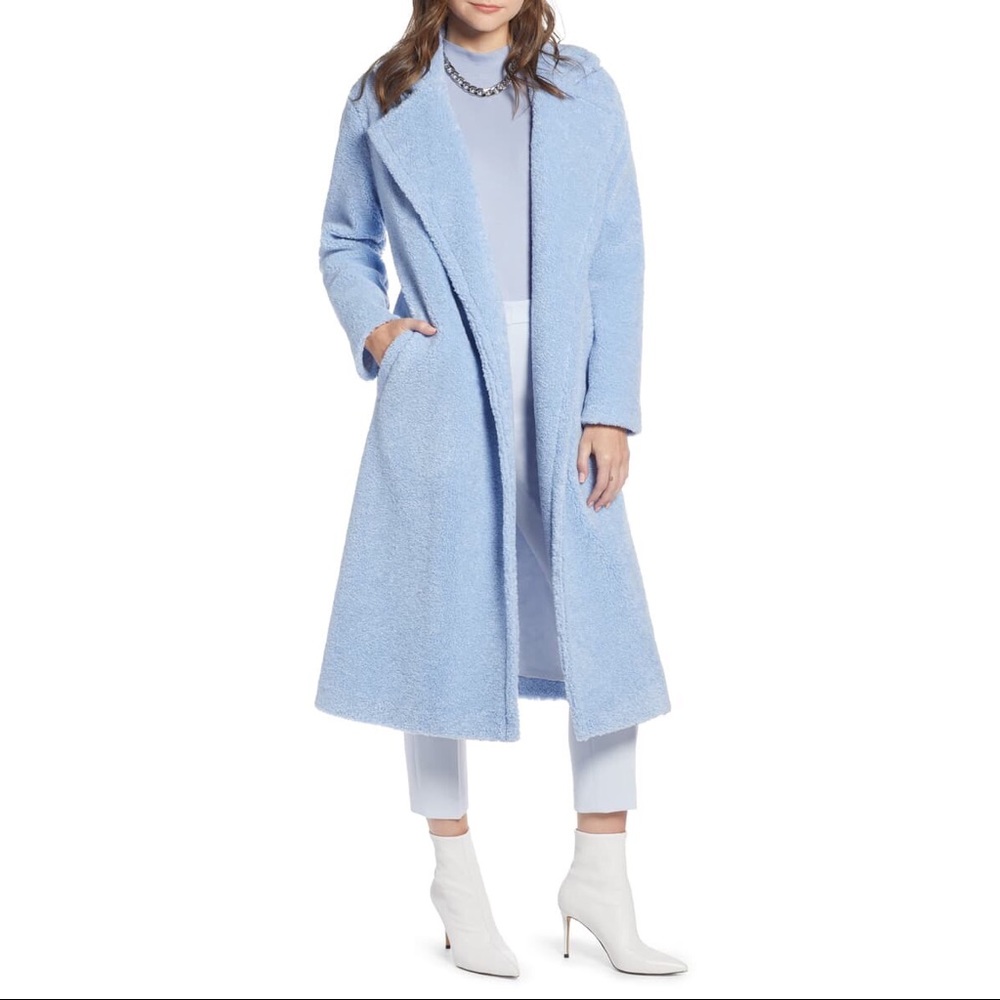 Something Navy teddy bear coat